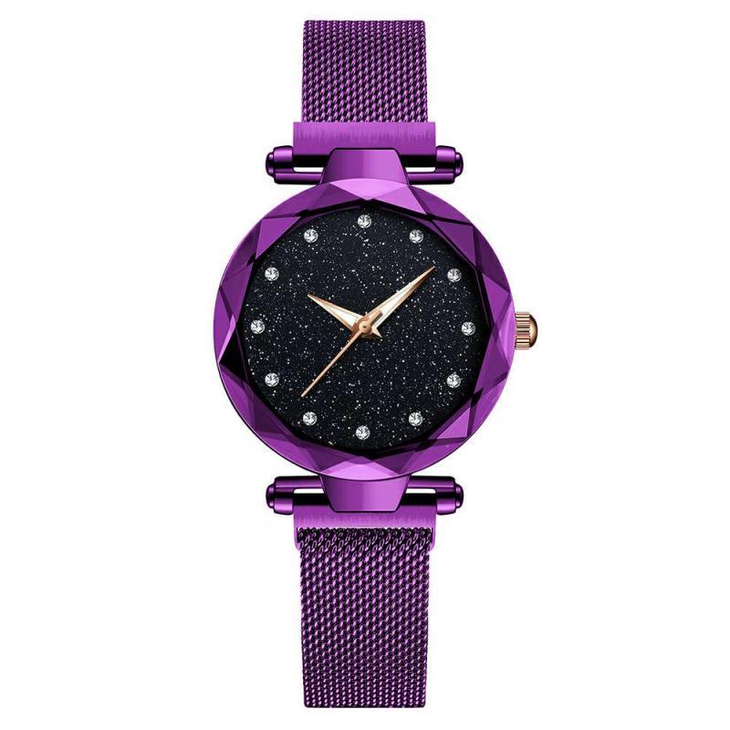 Reloj Mujer Negro, Azul, Morado, Oro + Pulsera Gratis